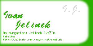 ivan jelinek business card